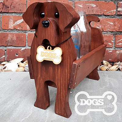Luxury Handmade Chocolate Labrador Stand/Caddy